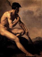 Gericault, Theodore - Nude Warrior with a Spear